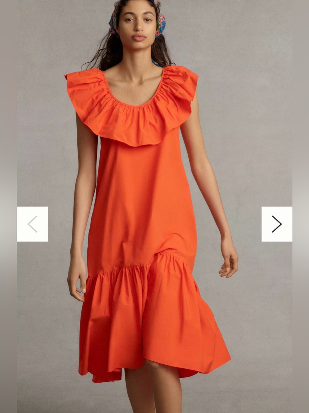 Anthropologie x Whit Two: Flouncy Ruffled Midi
Dress